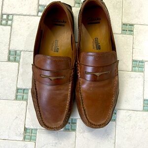 Clarks driver loafers cognac leather not worn but twice, very Comfortable